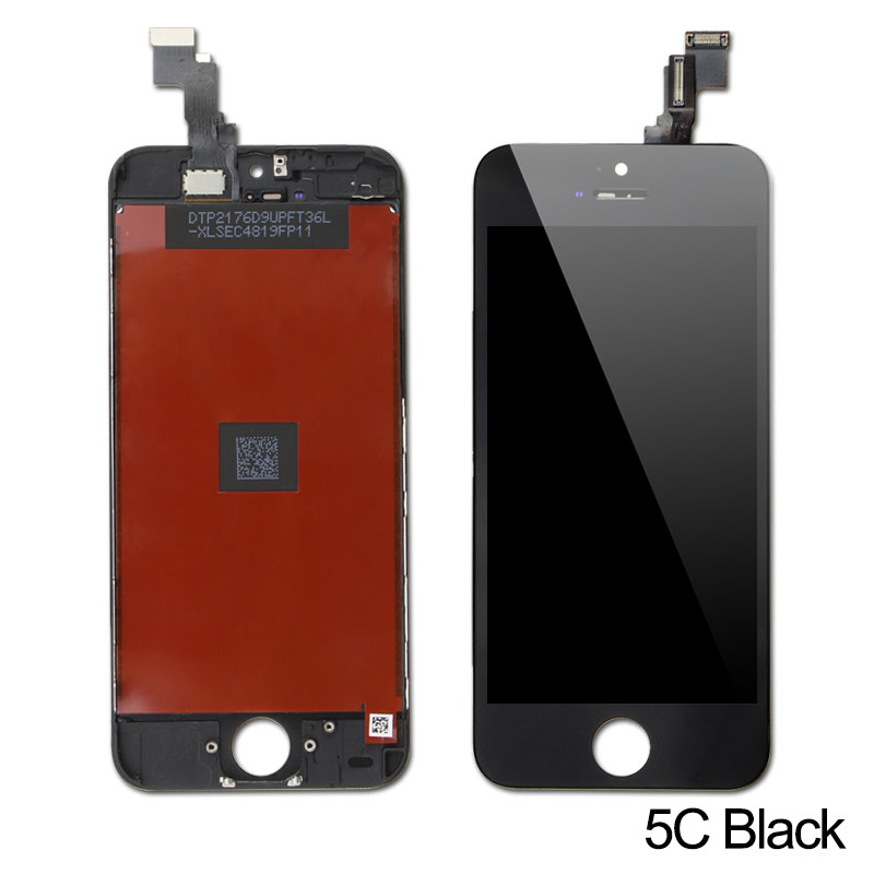 1PCS 100% AAAA LCD Screen For iPhone 5S 5 SE 5C Screen LCD Display Digitizer Touch Module 5S SE Screens Replacement: 5C Black