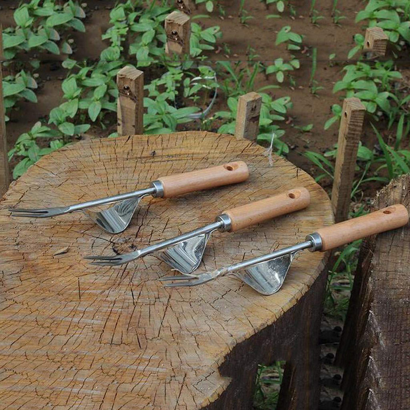 Hand Weeder Tool Transplant Gardening Bonsai Tools for Garden Lawn Farmland Planting Weeding Cutter Digger Puller with Handle