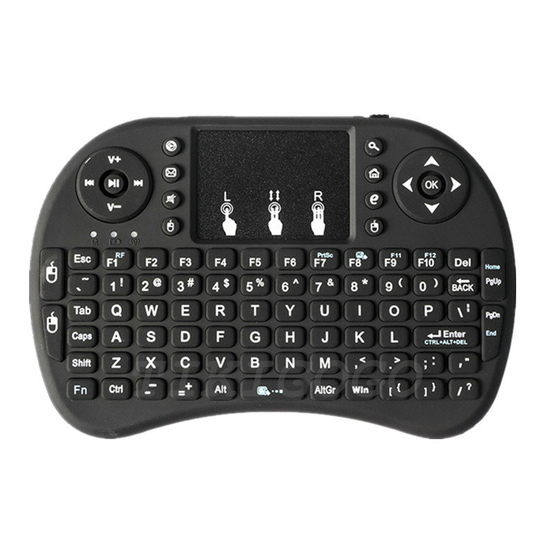 Tikigogo air mouse met touchpad i8 Mini Draadloze Toetsenbord afstandsbediening Russisch engels layout voor android smart tv box pc