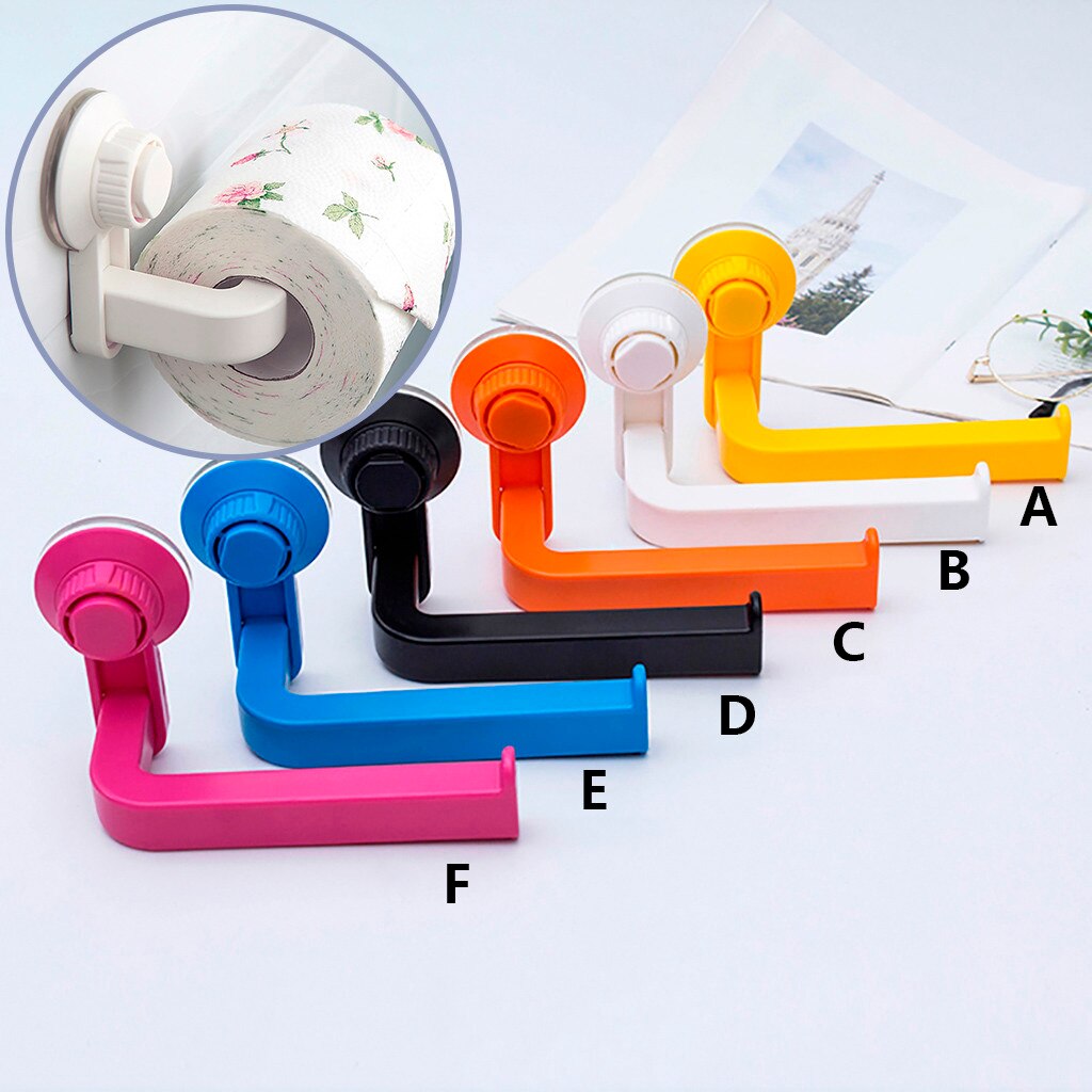 Suction Cup Rack Kitchen Bathroom Storage Waterproof Moisture Proof Towel Accessories Shelf Toilet Paper Holderin in stock