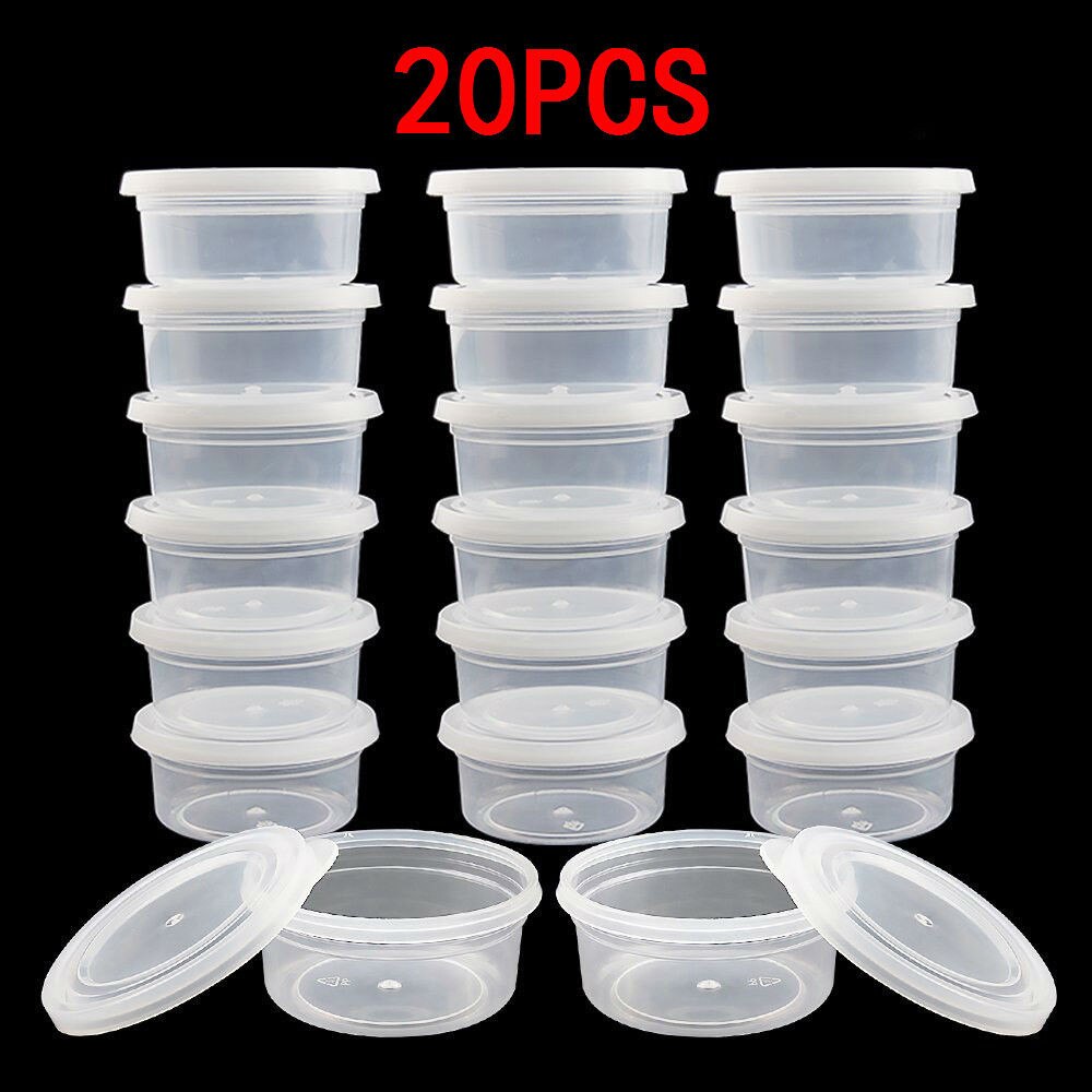 Qualified Kitchen Plastic storage box and lids Food Storage Container 20 Pc Foam Ball Storage Cups Containers With Lids 5.15