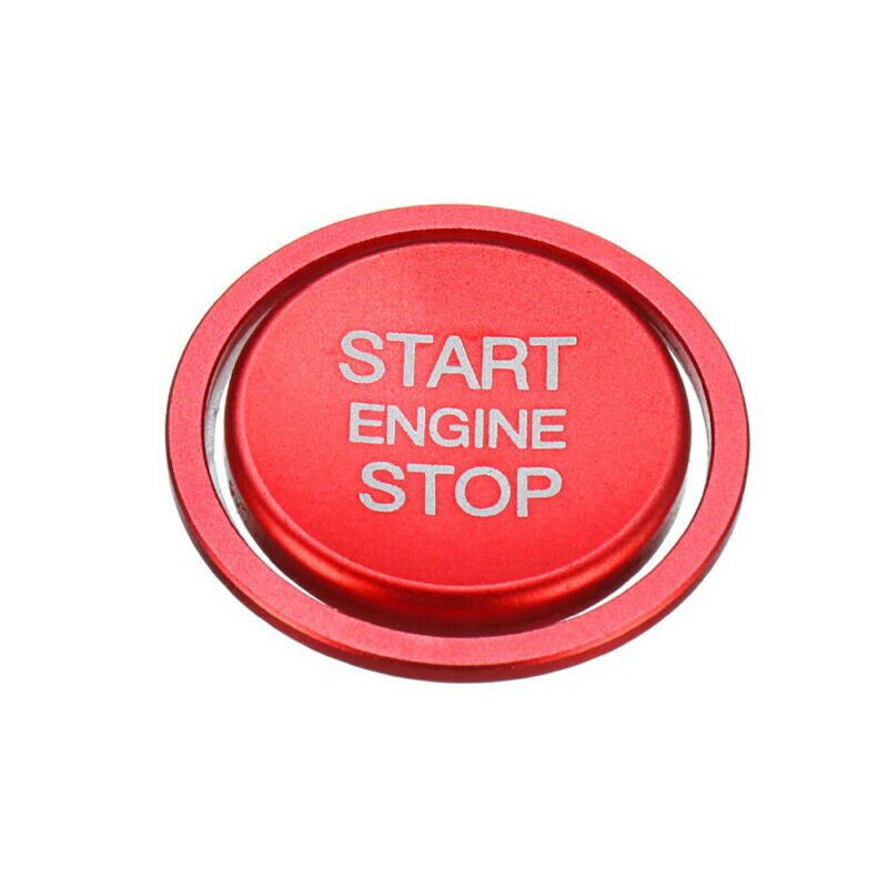 Motor knap dæksel start stop switch til golf 7 mk7 luftfart aluminium rød bil
