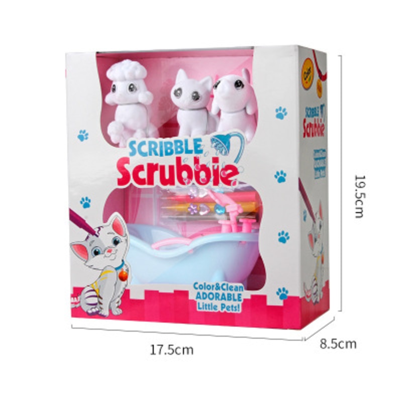 DIY Graffiti Pet Washable Brush Painting Animal Educational Toy Girl Birthday Christmas