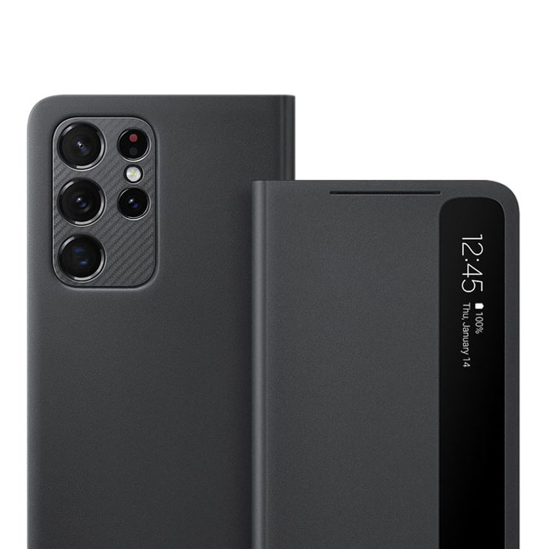 etui z klapką robić Samsung S21 ultra lustro sprytny pogląd galaktyka S21 / S21 plus /5G etui doprowadziło na telefon S-pogląd EF-ZG998