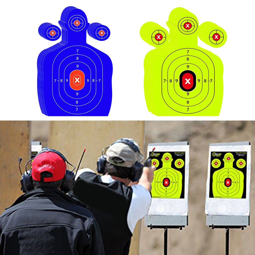 10x Adhesive Shooting Targets Reactive Splatter Paper Target Sticker, 18x7inch