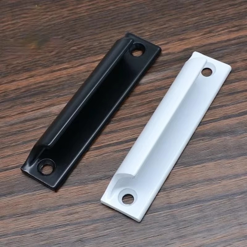 Aluminiumslegering dørhåndtak push-pull balkong gate vindu trekker knott møbler