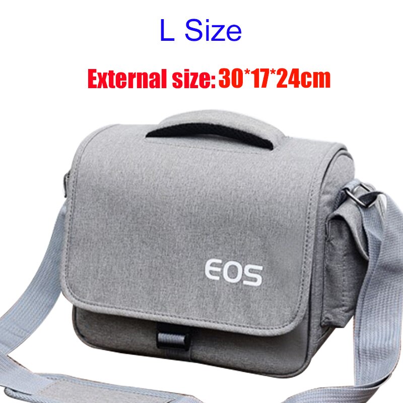 Dslr Camera Tas Mode Polyester Schoudertas Camera Case Voor Canon Nikon Lens Pouch Tas Waterdichte Fotografie Foto Tas: L Gary