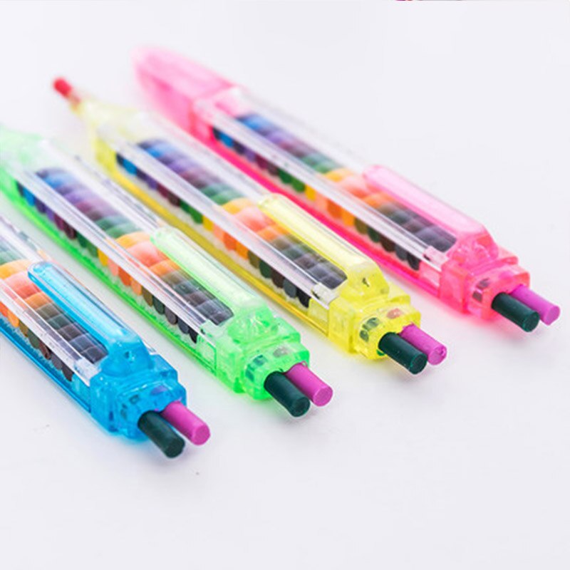 Crayón de cera de 20 colores para niños, bolígrafo de grafiti de colores, , educativo, para pintar y dibujar, suministros escolares, 1 ud.