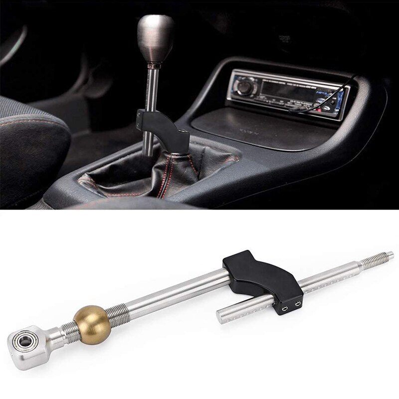 Rustfrit stål kort skifter justerbar højde dobbeltbøjning til honda ciciv crx del sol acura integra b & d serie motor