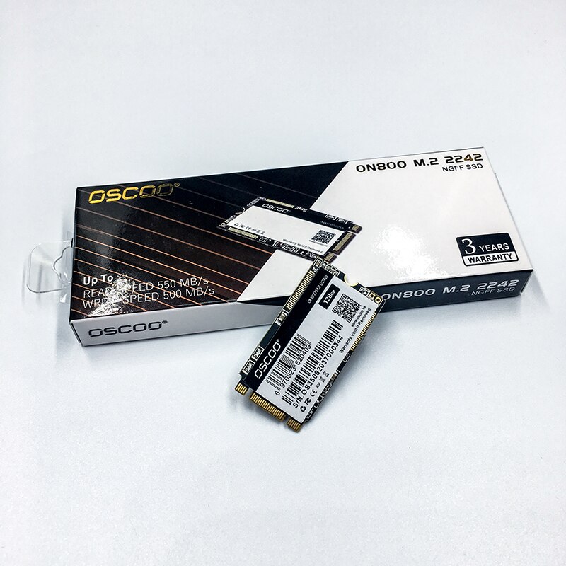 OSCOO – disque dur SSD M2 2242, Sata 256, 128 go, NGFF, 2280 go, 512 go, M.2, pour ordinateur portable et PC tout-en-un