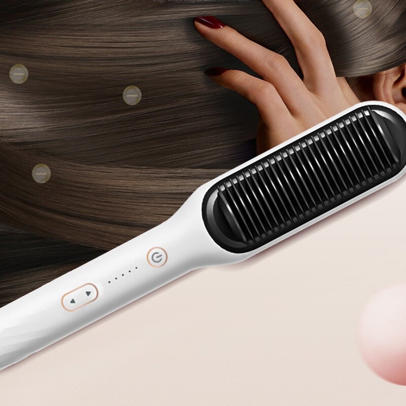 Hair Straightener Comb Straightener Dryer and Straightening Brush Iron Beard Electric Comb