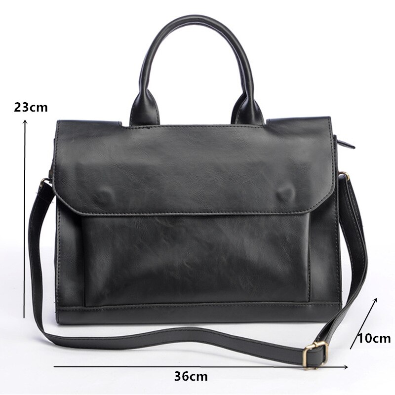 Vinatge Tragbare Aktentasche Männer oben-griff Aktentasche Tasche Männer Schulter Bote Tasche Geschäft Umhängetasche Herren Computer Datei Tasche
