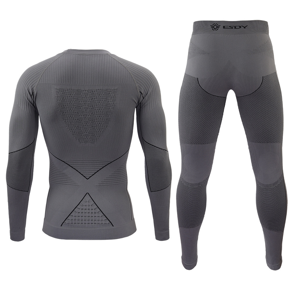 Esdy Brand Winter Thermal Underwear Men Underwear Sets Compression Fleece Sweat Quick Drying Thermo Underwear