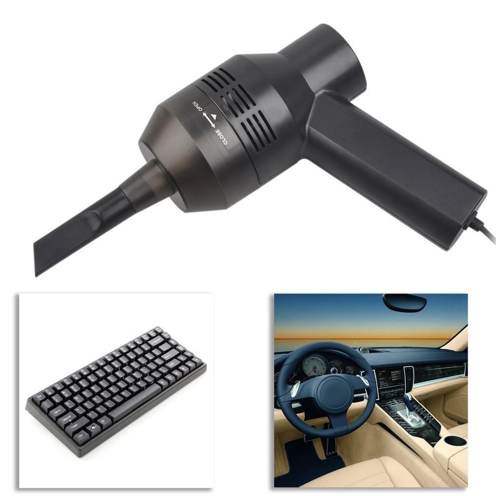Aspirador portátil multifuncional con USB para ordenador, Mini aspirador portátil con brocha para polvos, Herramientas de limpieza