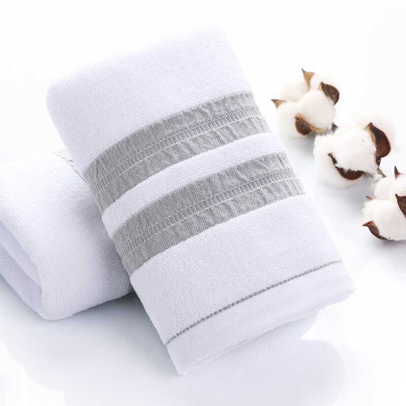 Mode Microfib Handdoek Effen Kleur Borduurwerk Mannen Washandje Reizen Hotel Badhanddoek Draagbare Handdoek 35*75Cm Douche Wrap