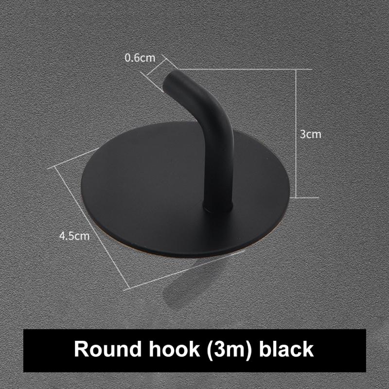 Haki ścienne ze stali nierdzewnej samoprzylepne breloczki wieszak na ręczniki kuchnia łazienka schowek na ścianę wieszaki haczyki gospodyni na ścianie: 02