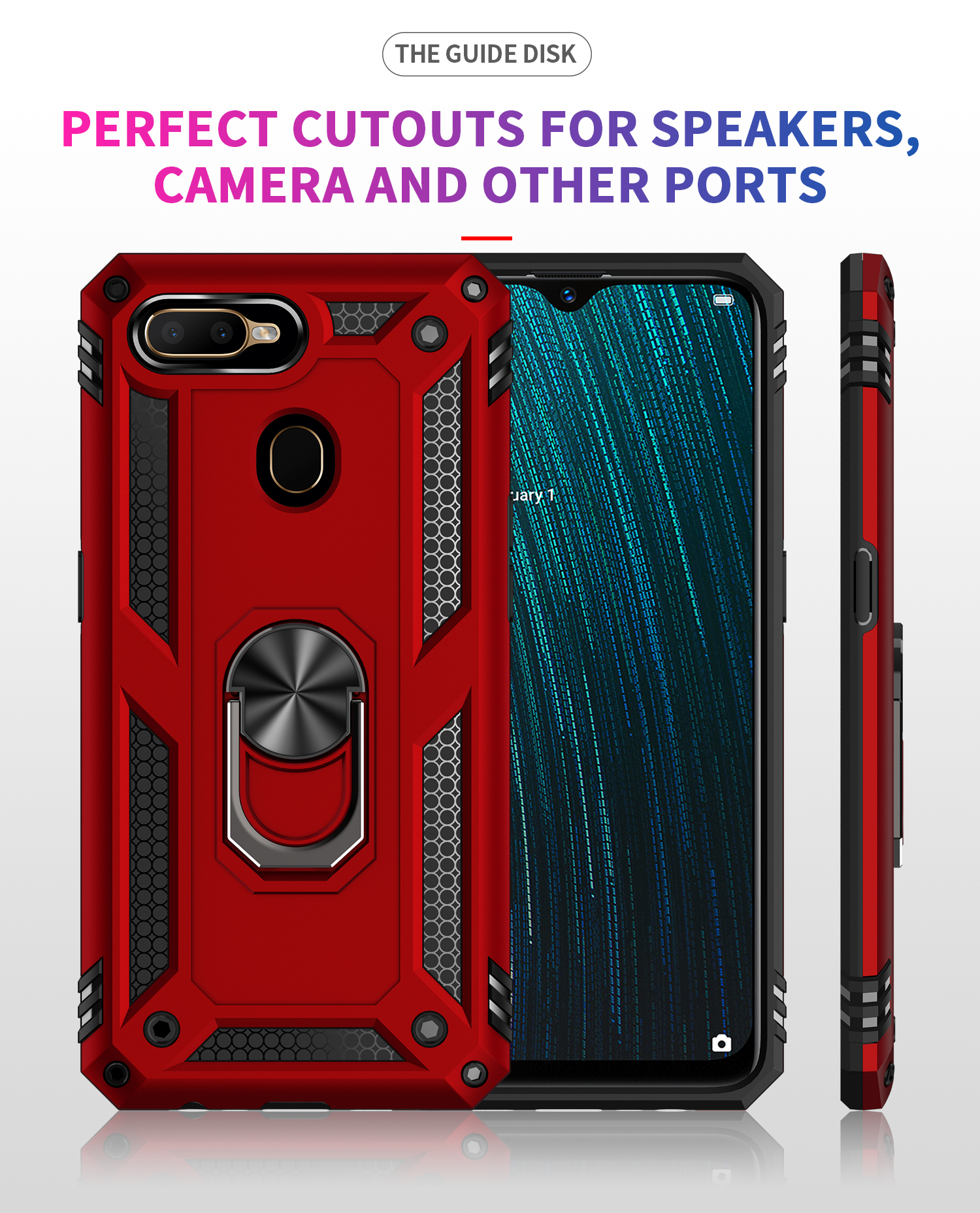 OPPO A5S Case Heavy Duty Tough Rugged Armor Case Kickstand Shockproof Case For OPPO A5S CPH1909 A 5S OPPOA5S OPPO AX5S