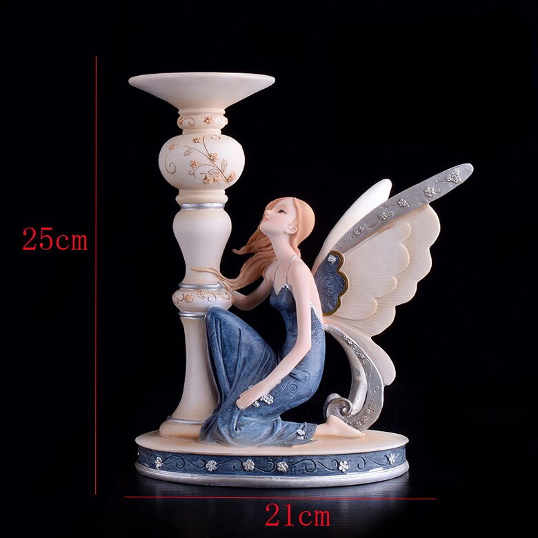 Kreatywne śliczne dziewczyny żywica elf ozdobne anioły wyposażenie domu dekoracja rzemiosło bar biurko wróżka statua figurki wystrój: zhu tai