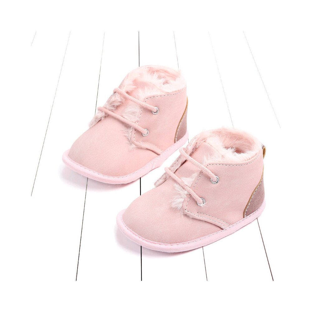 Winter Infants Shoes Plush Sneaker Walking Soft-Soled Non-Slip Leopard Zipper Birthday Unisex Shoes: C / 3-5 Months