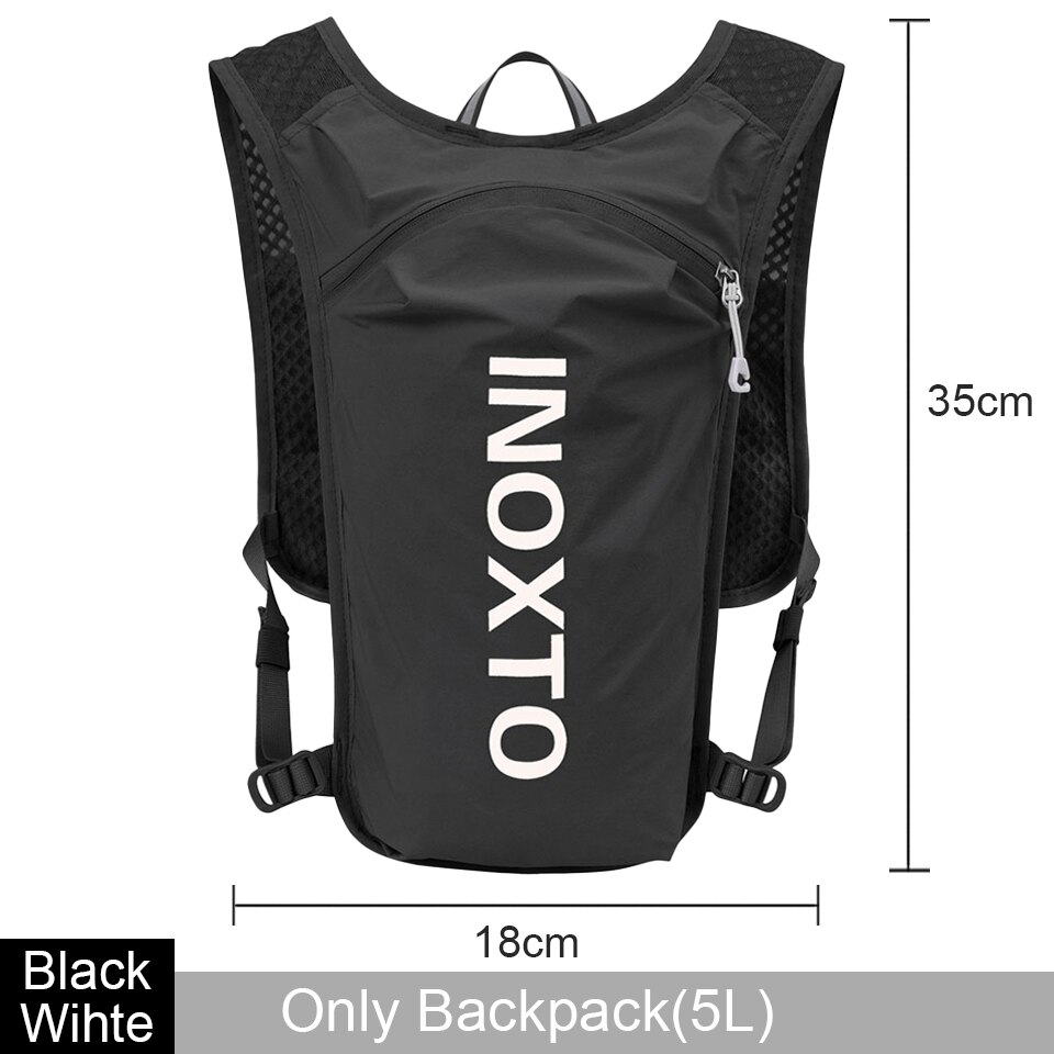 LOCAL LION 6L/5L Cycling Bag Men's Women Riding Waterproof Breathable Bicycle Backpack,Bicycle Water Bag,Bicycle helmet: D-Black White