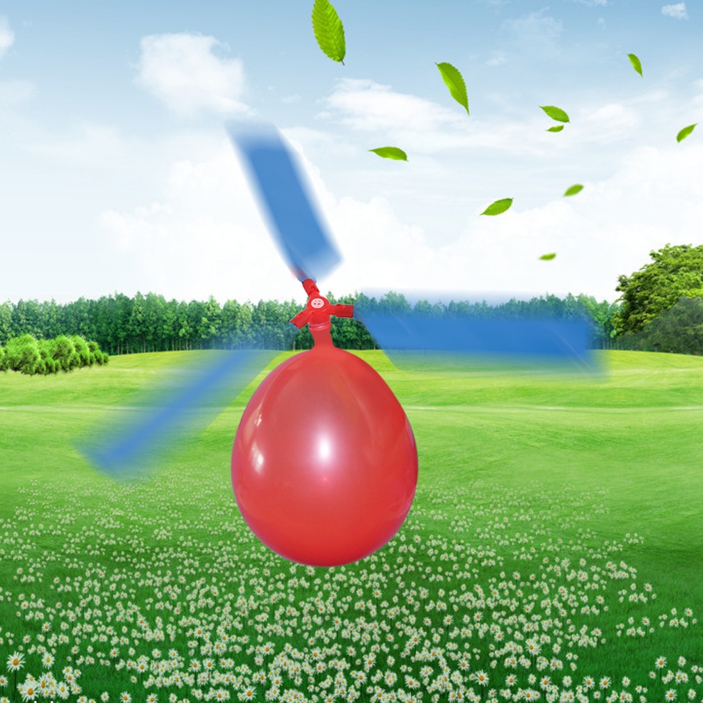 1 Pcs Ballon Helicopter Milieuvriendelijke Creatieve Speelgoed Ballon Vliegtuigen Propeller Kids Ufo Antistress Vliegende Speelgoed Outdoor Sport