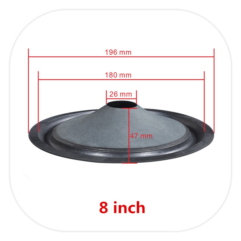 1PC Speaker Woofer Cone Paper 3/4/5/6.5/8/10/12 Inch Rubber Surround Voice Coil Repair Kit For Home Theater Studio DIY System: CE80