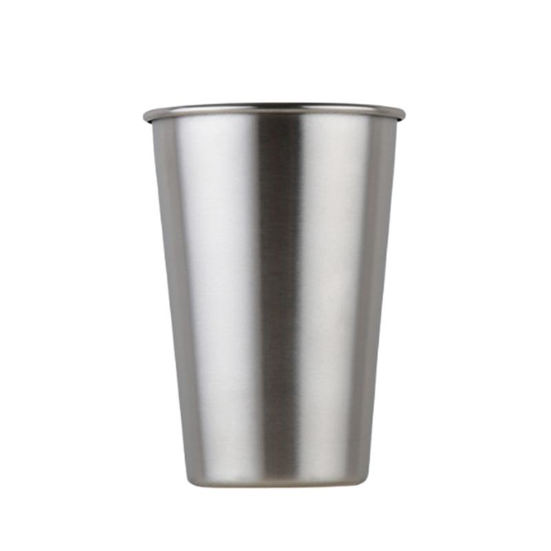 Vasos metálicos de acero inoxidable de 230ML/350ML/500ML, vasos de pinta para acampar al aire libre, tazas para bebidas, café, té, cerveza