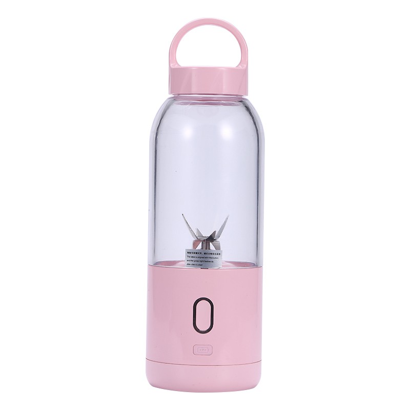 Licuadora Personal, licuadora Mini licuadora con USB recargable y batidora, 500ml, zumo de fruta, Mezcladora-con seis cuchillas