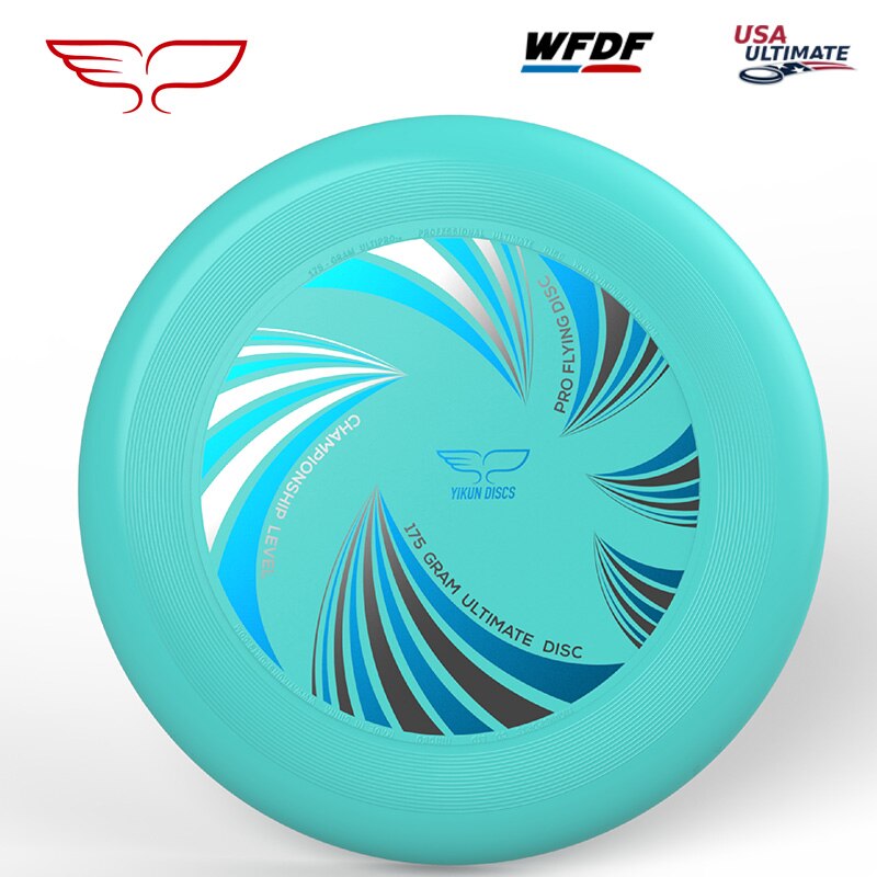 Yikun ultimate flying plate sertifisert av wfdf for ultimate disc konkurranse sport mange farger 175g- wave: Grønn