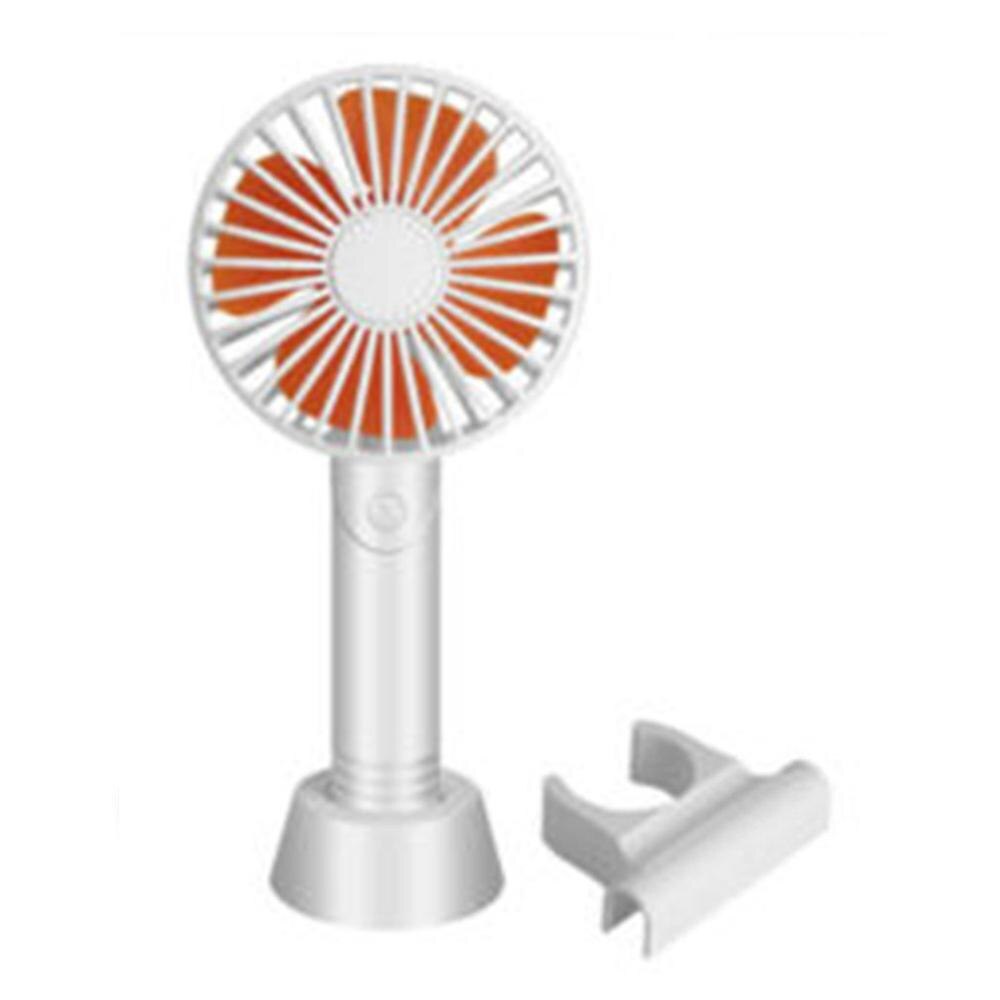 Mini Bureau Ventilator Draagbare Mini Ventilator Usb Ventilador Fan Li-Ion Batterij Oplaadbare Multifunctionele Ventilator 3 Gear Voor Home Office: white USBxholder