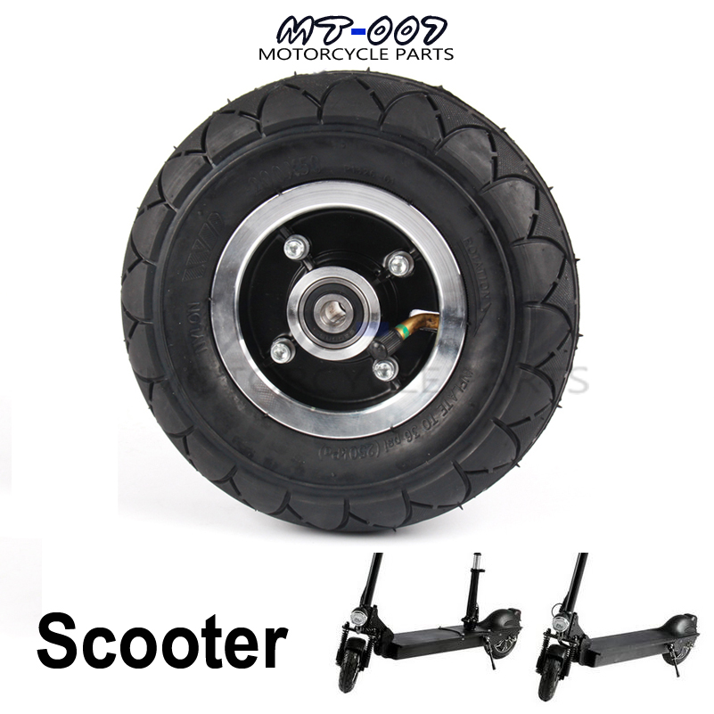 200x50 Electric Scooter Tyre With Wheel Hub 8" Scooter Tyre Aluminium Alloy Wheel Pneumatic Tire Inflation Electric Vehicle