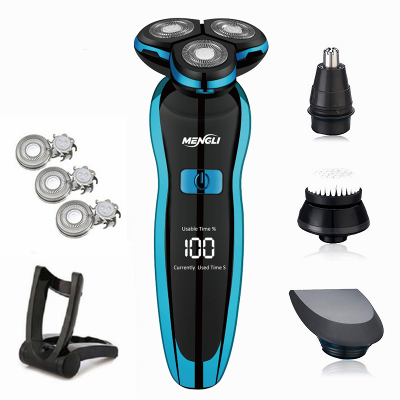 ZOZEN rasoir électrique rasoir électrique corps tondeuse à cheveux Machine à raser pour hommes femmes coupe cheveux tondeuse à barbe étanche: Black