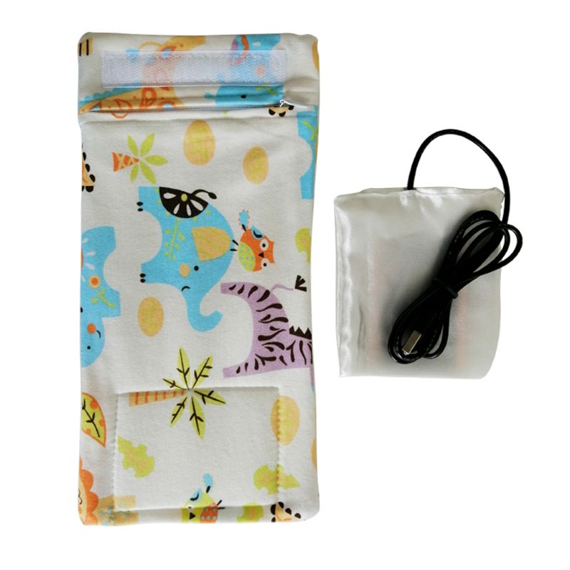 10 väriä matka rattaiden laukku usb maidon vedenlämmitin eristetty laukku vauvan imetyspullon lämmitin 28.0cm*13cm: 35- d