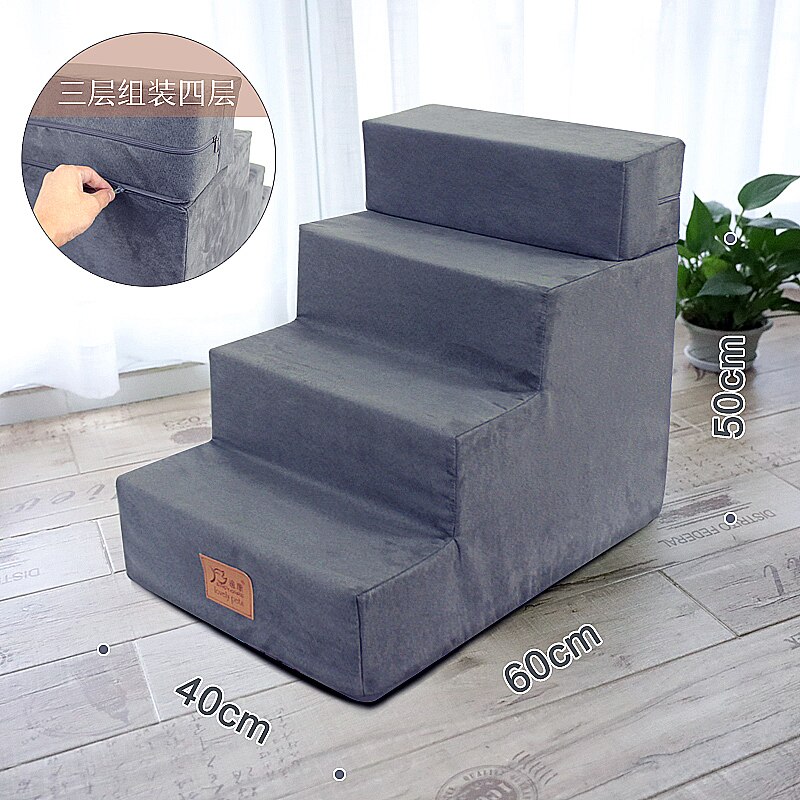 Pet Stair Dog Climbing Small Stairs Kitten Dog Stepping Pet Stairs Stepping Bed Four-layer Climbing Dog Ladder Go To Bed Ladder: 22