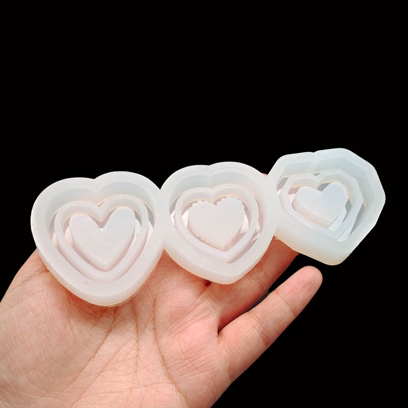 Lille bar shaker fyld diy resin heart shakers charms epoxy resin smykker tilbehør vedhængsforme håndlavede: 7