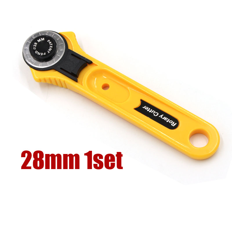 Cortador rotativo de 28mm, 45mm, hoja de corte Circular, rueda de rodillo de retazos, cuchillo redondo, tela de cuero, cortador artesanal, accesorios de costura DIY: Gris claro