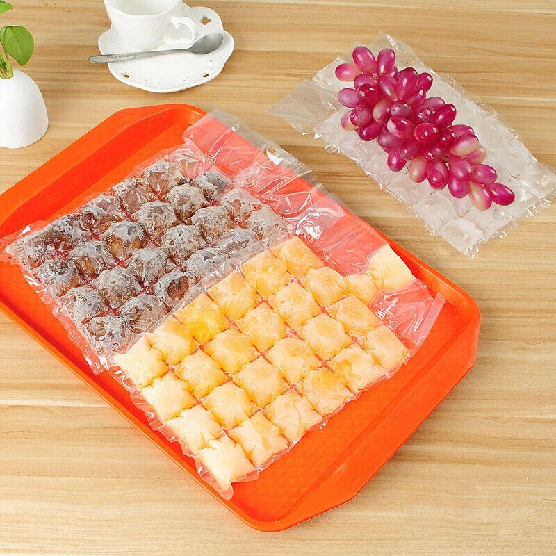 Disposable Bag Ice Pop Moulds Bags Fridge Freezer Plastic Bbq Party Cubes Maker