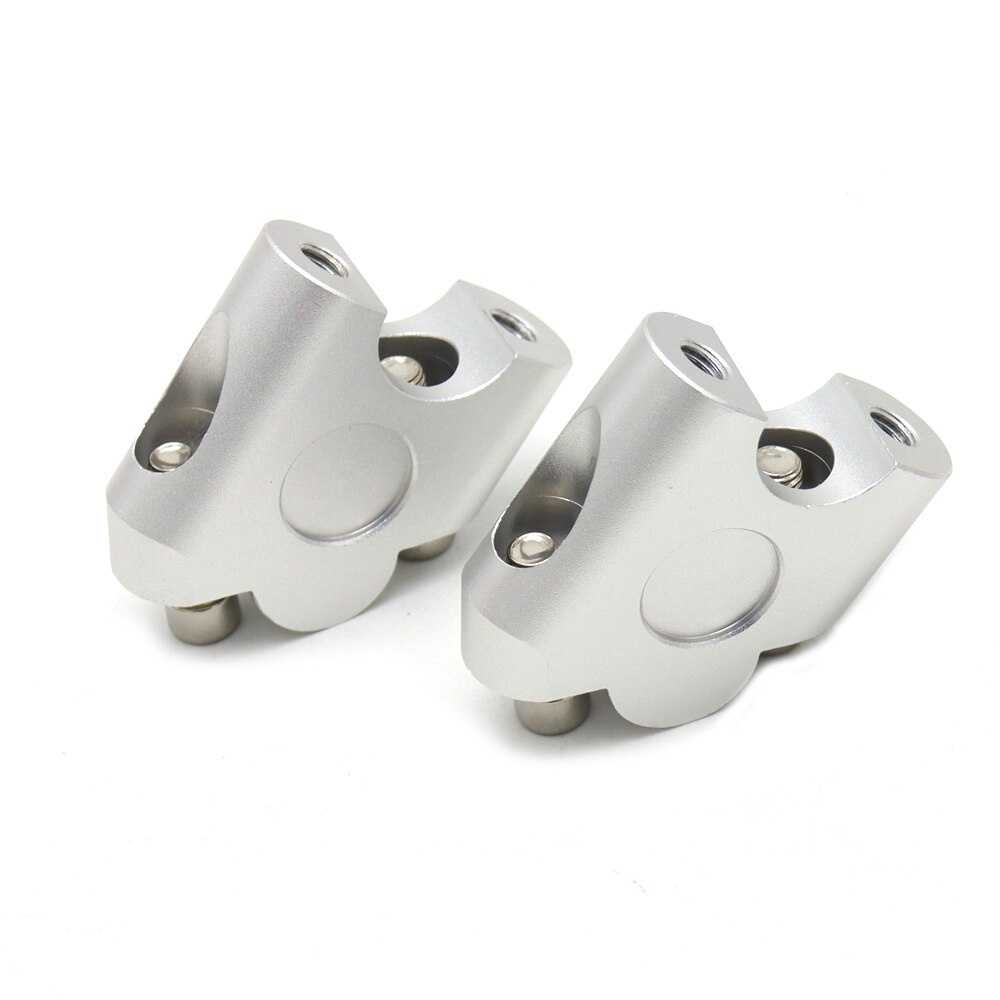Collier de serrage universel pour guidon de moto, 22mm, 7/8 &quot;, adaptateur d&#39;extension pour KAWASAKI Z800 Z900: Argent