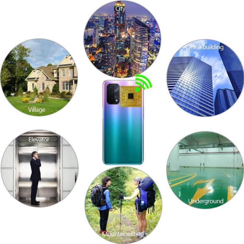 Bærbar antenne klistremerke camping batteri klistremerke booster mobiltelefon signal antenne forsterker forbedre signal enkelt å installere