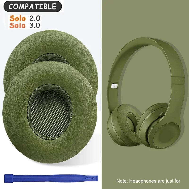 Oorkussens voor beats solo 2, solo 2 oorkussens, solo 3 koptelefoon oorkussens, oorschelpen, vervangende onderdelen 3 headset schuimrubberen kussen: Hemelsblauw