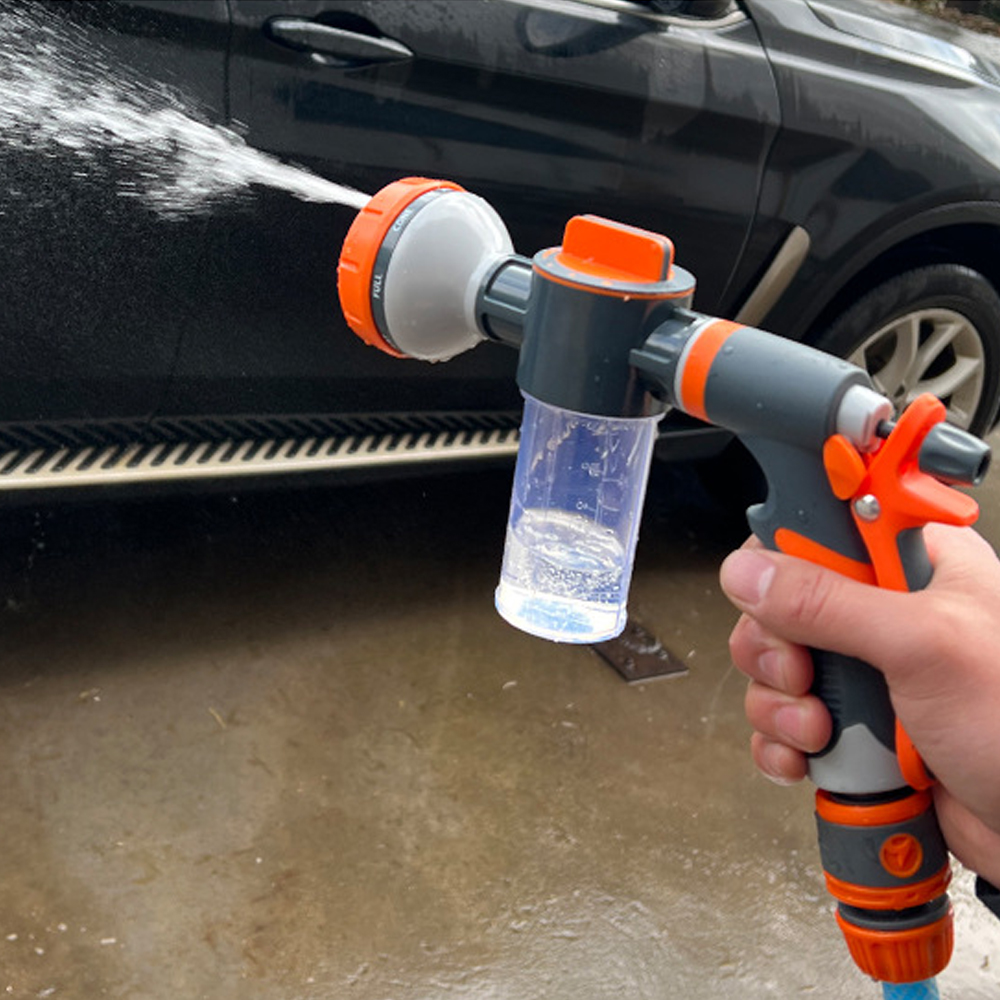 Pulverizador de manguera de alta presión para lavado de coche, dispensador de jabón con boquilla de espuma, herramienta de riego de jardín para plantas y ducha de mascotas