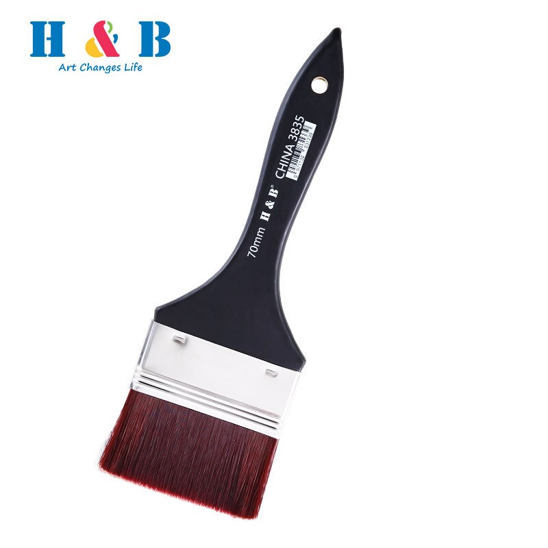 1Pcs Paint Brushes DIY Graffiti Brush Set for Artist Oil Scrubbing Brush Paint Stationery Supplies Nylon Hair Painting Brush