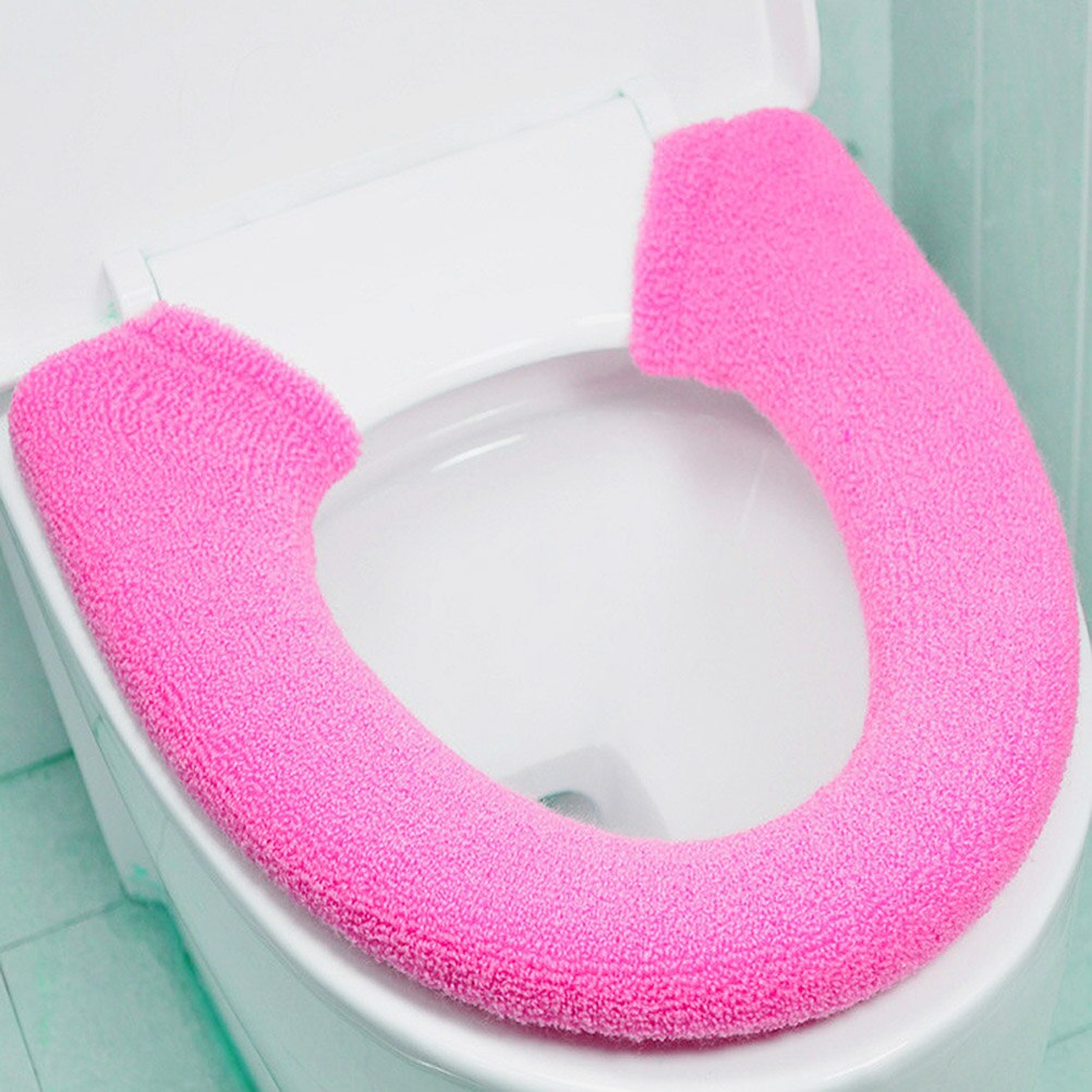 Housse de siège de toilette épais, tapis de coussin (violet)
