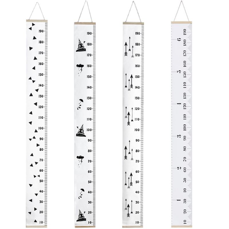 200cm Child Height Ruler Kids Growth Chart Simple Room Decorate