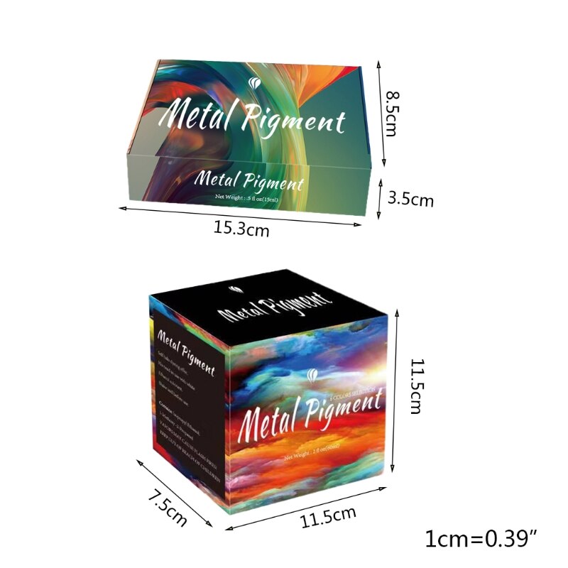 6 Kinds Colors Resin Molds Crafts Starter Kit Metallic Alcohol Ink Coloring Set