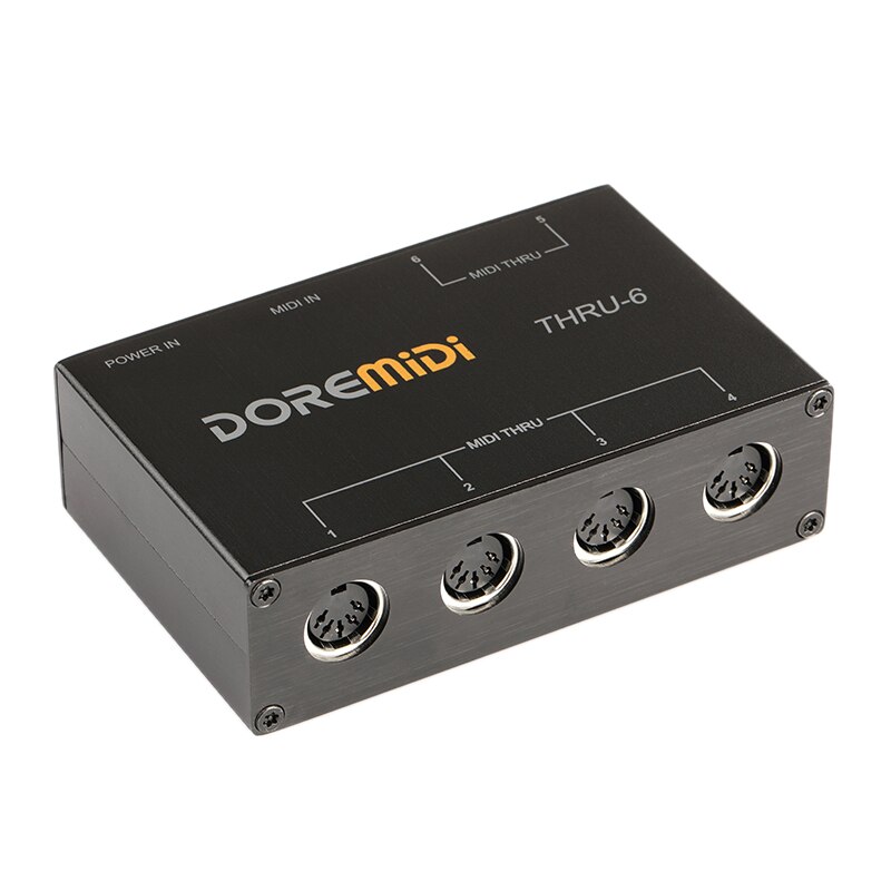 Doremidi thru -6 midi thru 6 thru eske kontrolleren adapter omformer 1 inngang og 6 utgang: misligholde tittel