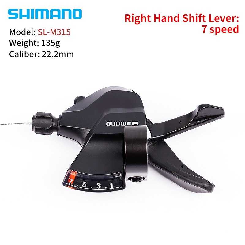 SHIMANO Altus SL-M315 SL-M310 MTB Shifter 2X7 2X8 3x7 3x8 2 3 7 8 14 16 21 24 S Speed Mountain Bike Shift Lever Trigger Set: SL-M315  7 speed