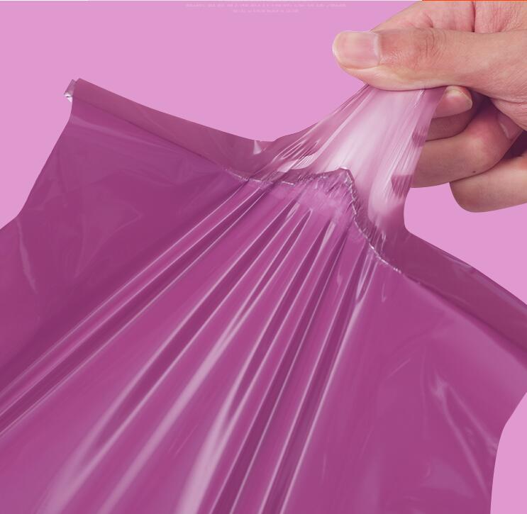 Purple Color Express Bags 50pcs/lot Self-Seal Adhesive Courier Bags Waterproof Plastic Poly Envelope Packaging Bag
