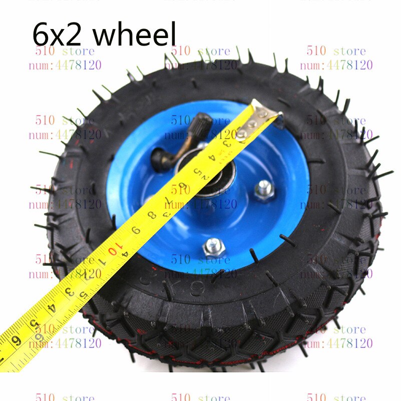 6x2 tire tyre rim 6 inch 15cm pneumatic wheel pump wheel trolley cart wheel roller caster wheel caster