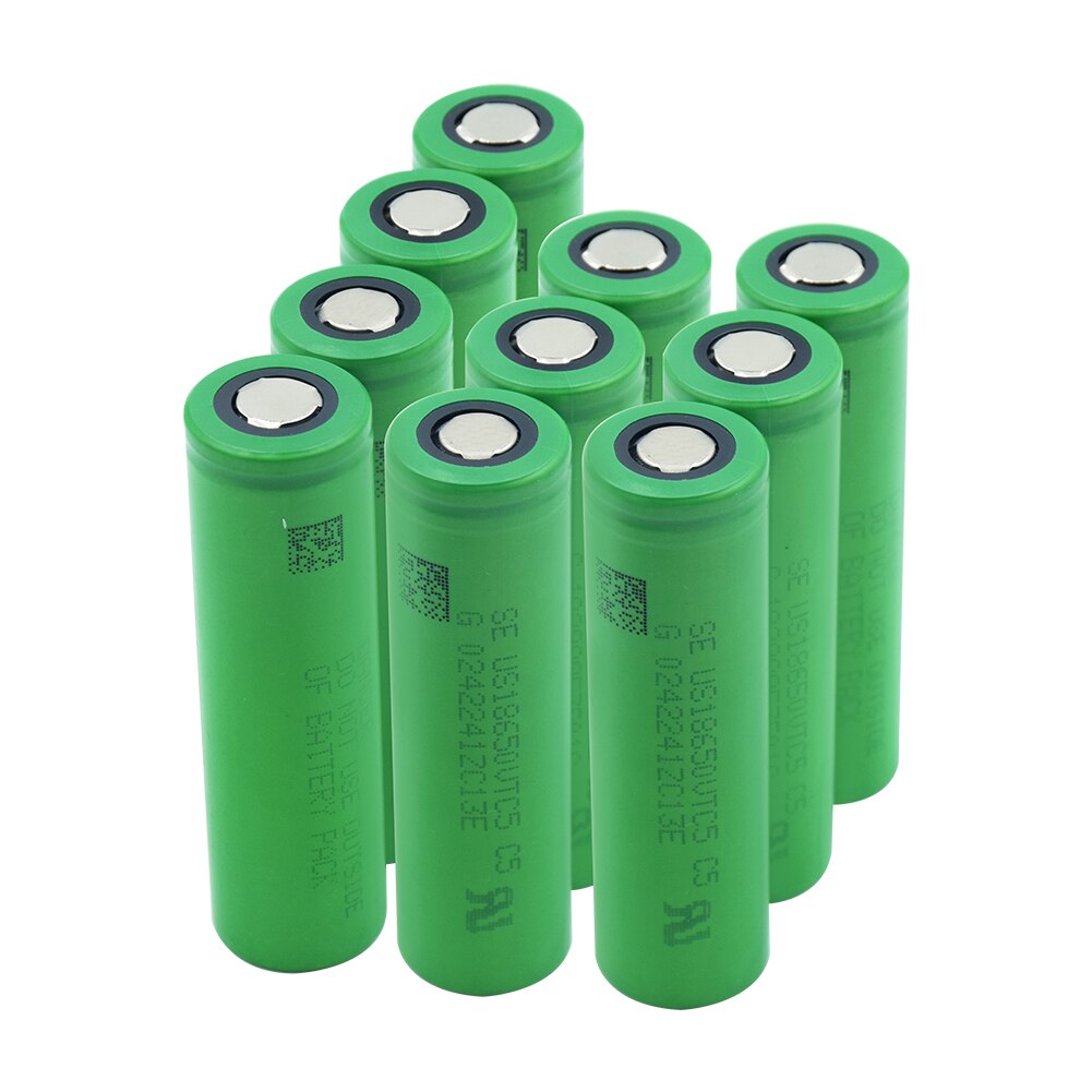 10Pieces 3.7 V Volt Rechargeable US18650 VTC5 2600mAh VTC5 18650 Battery Replacement 3.7V 2600mAh 18650 Batteries